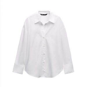 Zara White Button Down Shirt